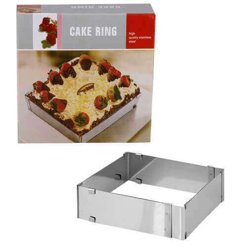 ΤΣΕΡΚΙ ΦΟΡΜΑ ΤΕΤΡΑΓΩΝΟ ΙΝΟΧ 28cm