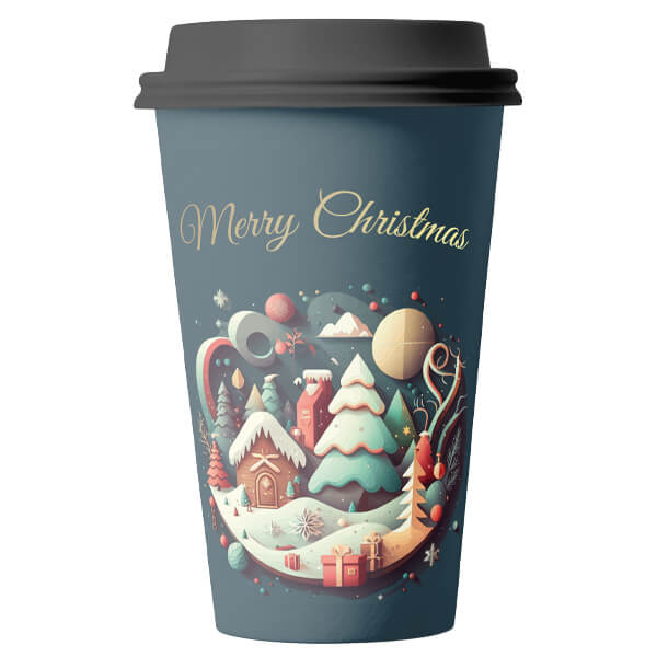 ΠΟΤΗΡΙ ΧΑΡΤΙΝΟ CHRISTMAS ΔΙΠΛΟΤΟΙΧΟ 14οz 25τμχ