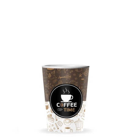 ΠΟΤΗΡΙ ΧΑΡΤΙΝΟ COFFEE TIME ΜΟΝΟΤΟΙΧΟ 4οz (ΕΛΛΗΝΙΚΟΥ ΚΑΦΕ) 50τμχ