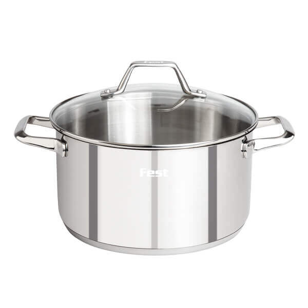 FEST REFLECTION ΧΥΤΡΑ ΙΝΟΧ 28cm ME ΓΥΑΛΙΝΟ ΚΑΠΑΚΙ