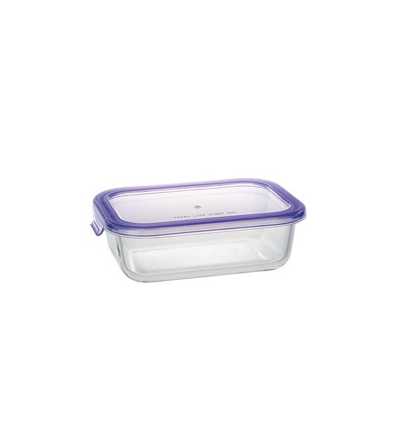 ΦΑΓΗΤΟΔΟΧΕΙΟ ΓΥΑΛΙΝΟ ΟΡΘΟΓΩΝΙΟ ΜΕ ΠΛΑΣΤΙΚΟ ΚΑΠΑΚΙ ΑΣΦΑΛΕΙΑΣ