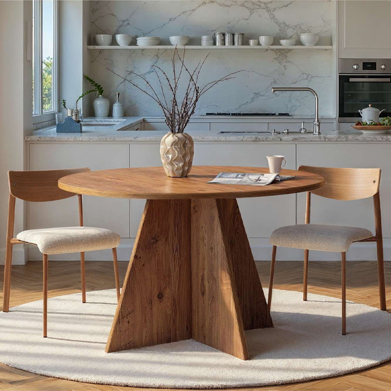 Τραπέζι Virela Megapap χρώμα atlantic pine Ø120×75εκ.