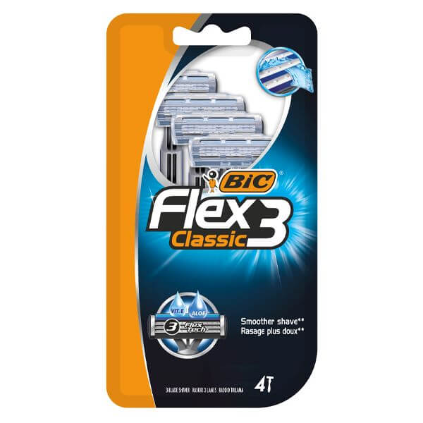 BIC ΞΥΡΑΦΑΚΙΑ FLEX 3 CLASSIC 4τμχ.