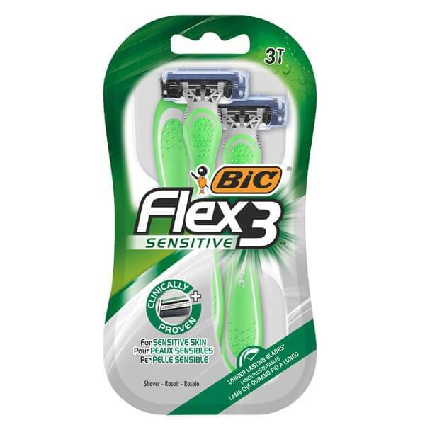 BIC ΞΥΡΑΦΑΚΙΑ FLEX 3 SENSITIVE 3τμχ.