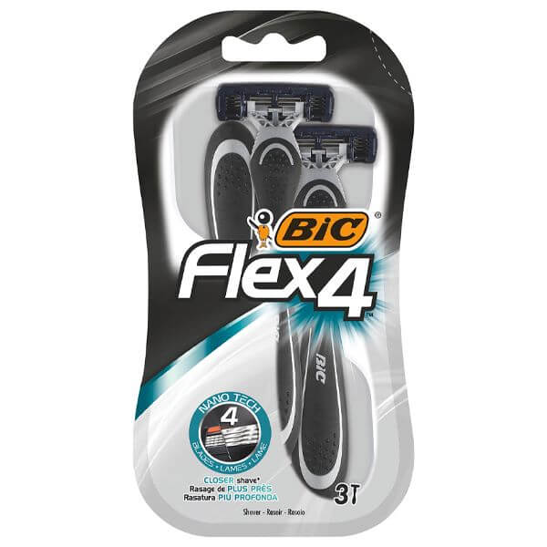 BIC ΞΥΡΑΦΑΚΙΑ FLEX 4 NANO TECH COMFORT 3τμχ.