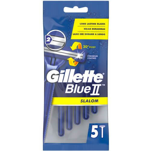 GILLETTE ΞΥΡΑΦΑΚΙΑ BLUE II  SLALOM 5τμχ.
