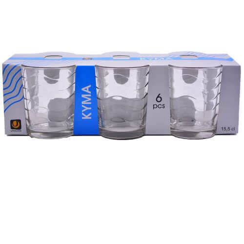UNIGLASS ΠΟΤΗΡΙ ΚΡΑΣΙΟΥ ΚΥΜΑ 54051 15.5cl – 6τμχ