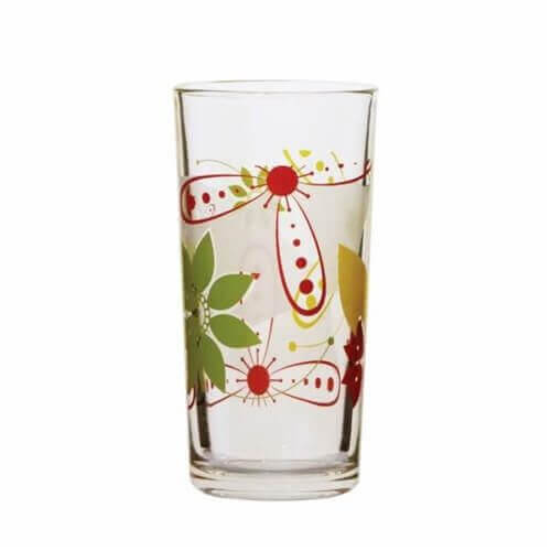 UNIGLASS ΠΟΤΗΡΙ ΓΥΑΛΙΝΟ ΝΕΡΟΥ FLOWERS 26cl – Σετ 6τμχ.