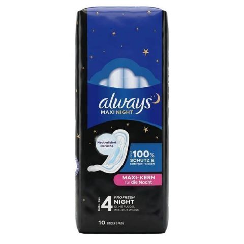 ALWAYS ΣΕΡΒΙΕΤΕΣ MAXI NIGHT PROFRESH 10τμχ.