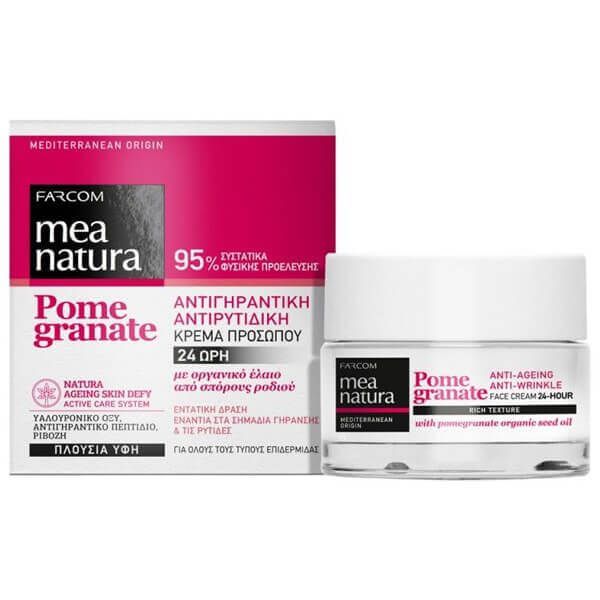 FARCOM MEA NATURA POMEGRANATE 24ωρη ΚΡΕΜΑ ΗΜΕΡΑΣ 50ml