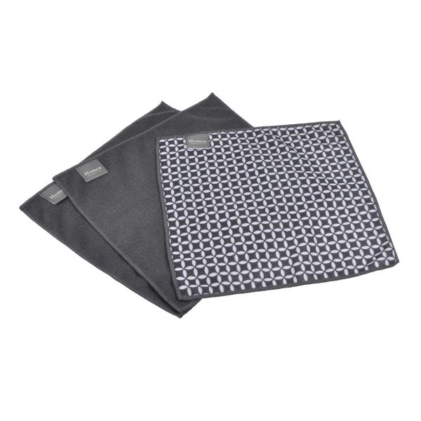 ΠΑΝΑΚΙΑ MICROFIBRE KIPPER 30x30cm FLOWER Σετ 3τμχ.