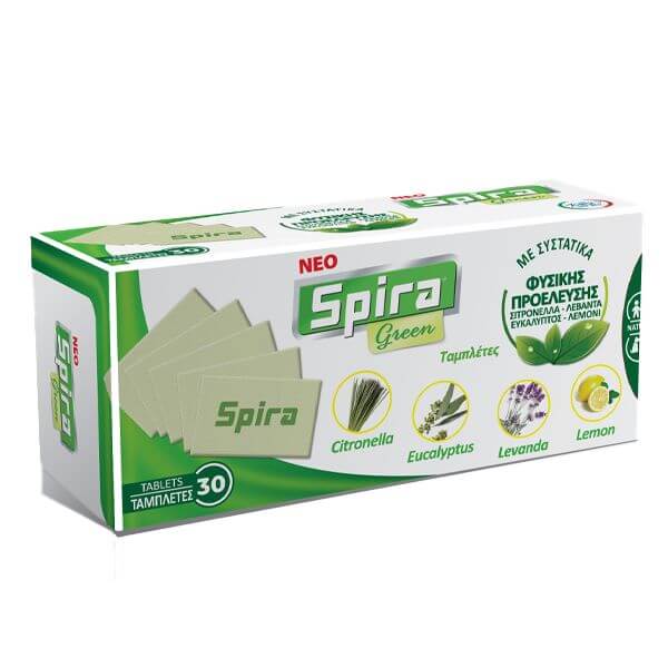 SPIRA GREEN ΤΑΜΠΛΕΤΕΣ ΟΙΚΟΛΟΓΙΚΕΣ 30τμχ.