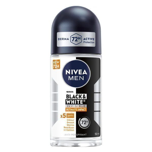 NIVEA ROLL-ON MEN 50ml  BLACK & WHITE INVISIBLE