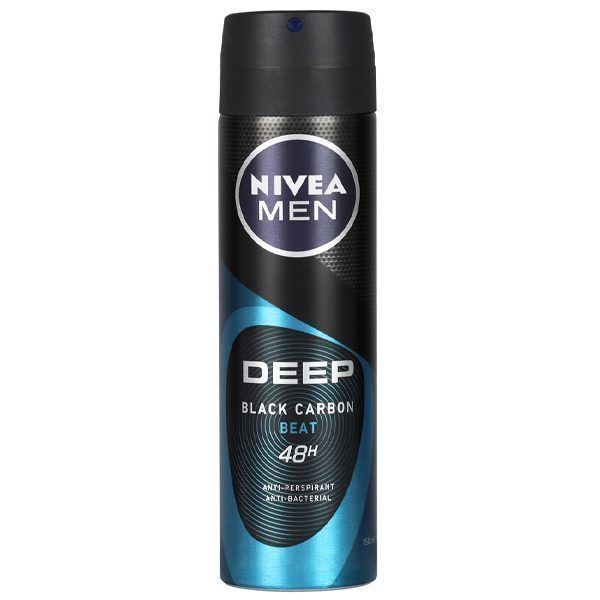 NIVEA MEN SPRAY 150ml BLACK CARBON BEAT