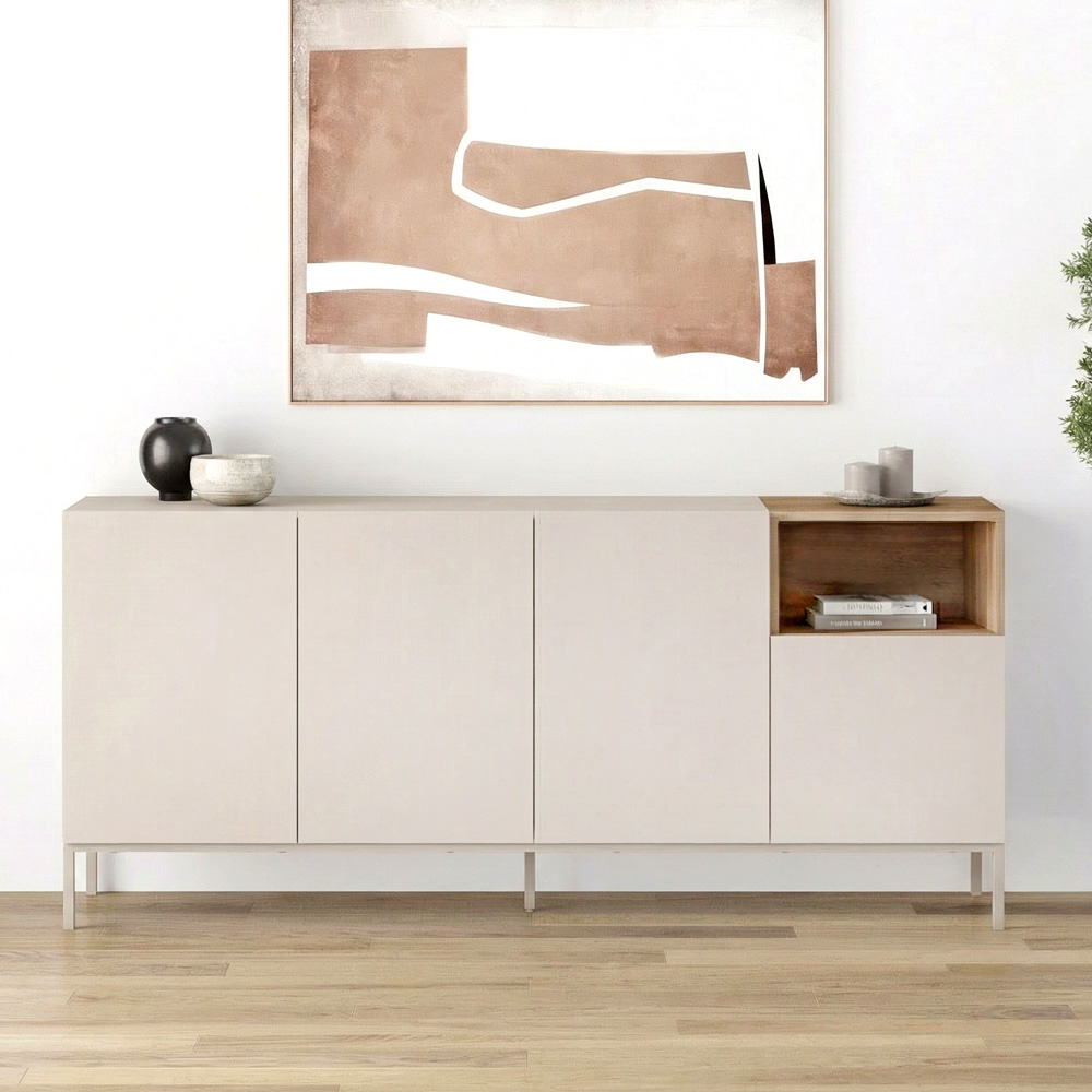 Μπουφές Cailin Megapap χρώμα sandstone – sepet oak 180×41,8×80εκ.